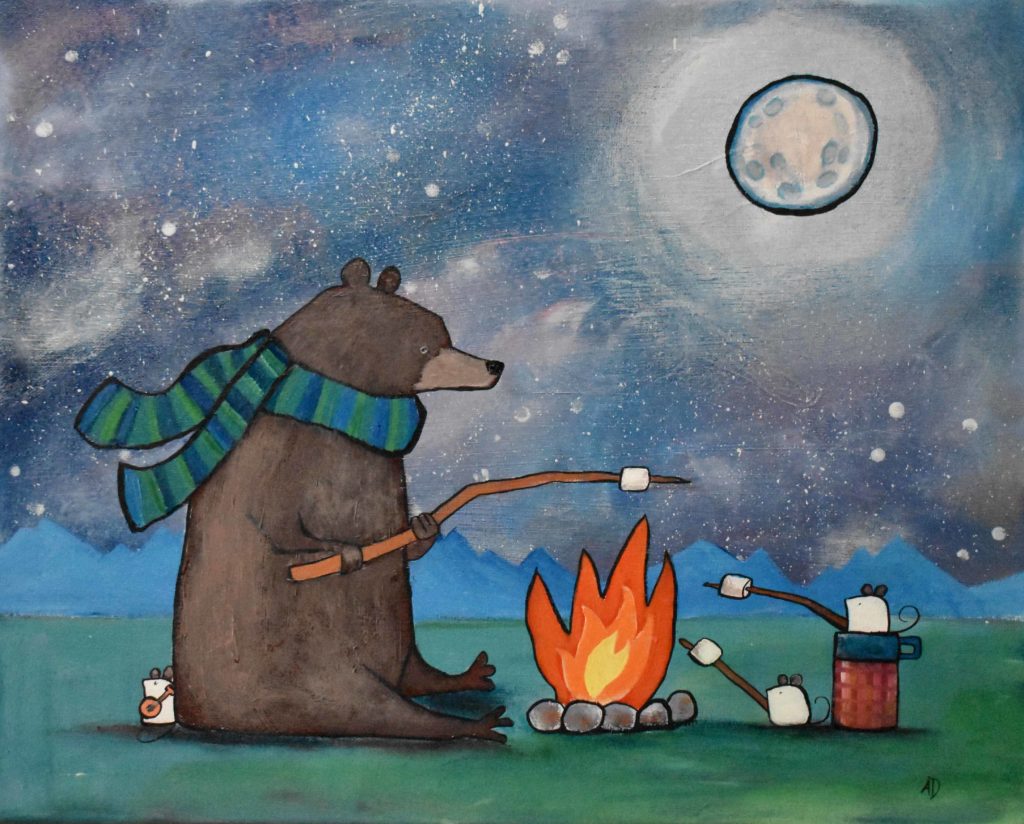 Camping Bear Mouse