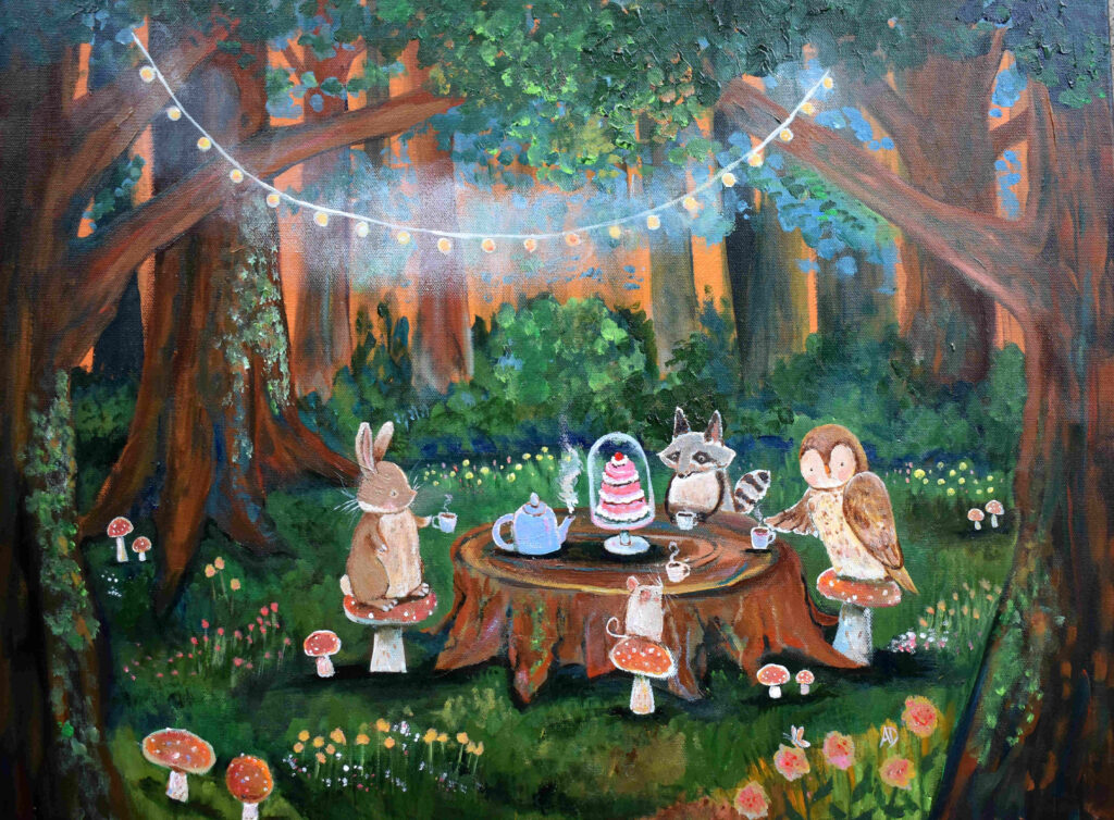 Tea Party At Sunset